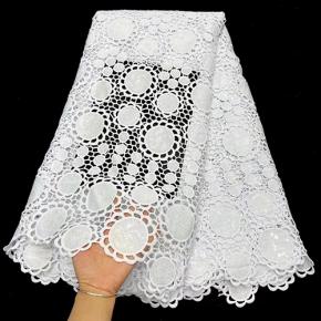 3D Water Soluble Embroidery Fabric Cord Lace MN2781